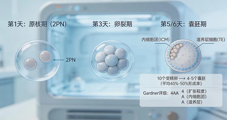IVF胚胎体外培养（Embryo Culture）：实验室环境、发育评级与囊胚形成机制